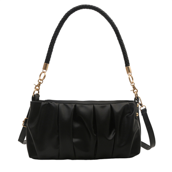 Francuski nišni dizajn ženska crossbody torba, kompaktne veličine, plisirana PU, motiv oblaka