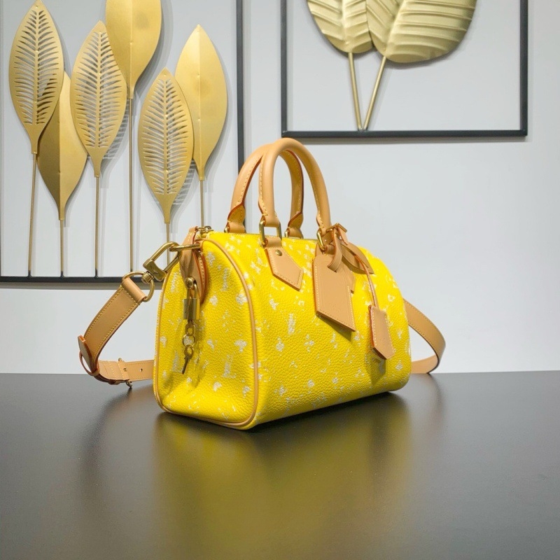 Torba za putovanje od prave kože, velika kapaciteta, stil Boston Speedy, crossbody torba preko jednog ramena, koža prvog sloja