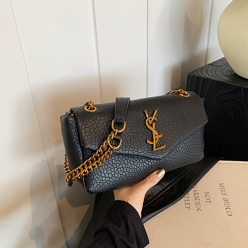 Ženska PU mala kvadratna torbica s lancem, preko ramena ili crossbody, stil oblaka