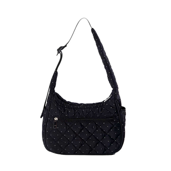 Ženska torbica preko ramena za jesen-zimu 2025, plisirano dizajn nalik oblaku, casual, velika kapaciteta, crossbody, vanjski materijal nylon, podstava poliester