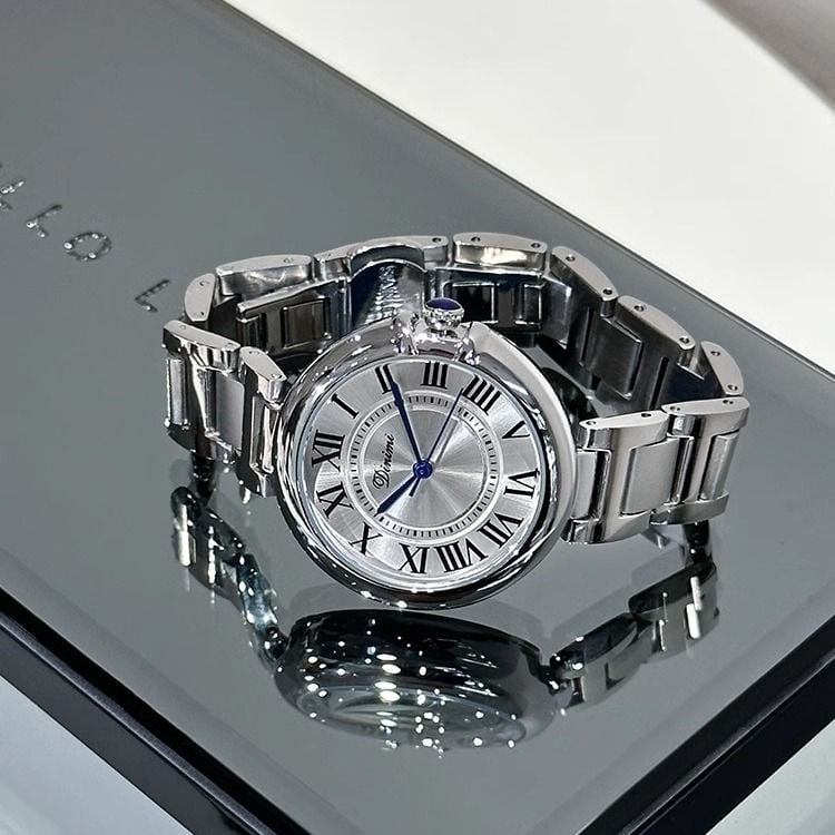 Svájci tanúsítvánnyal rendelkező teljesen automata mechanikus női óra, ballon formájú, könnyű luxus, vízálló női karóra
