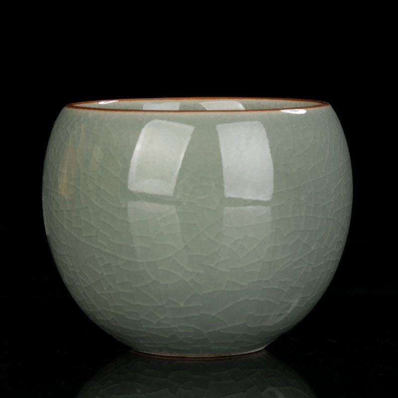 Ruyao ceașcă pentru ceai, ceramic Gongfu cu glazură crăpată, ceașcă personală de degustare a ceaiului