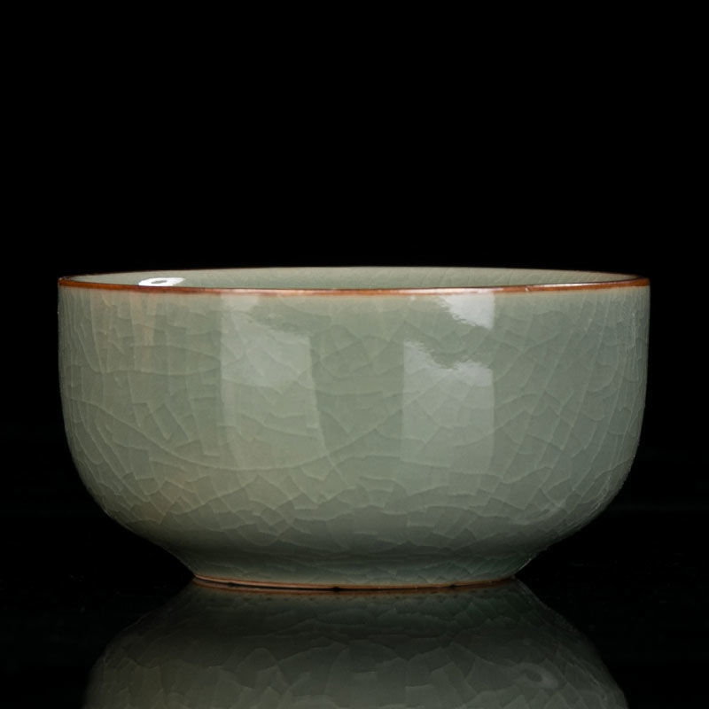 Ruyao ceașcă pentru ceai, ceramic Gongfu cu glazură crăpată, ceașcă personală de degustare a ceaiului