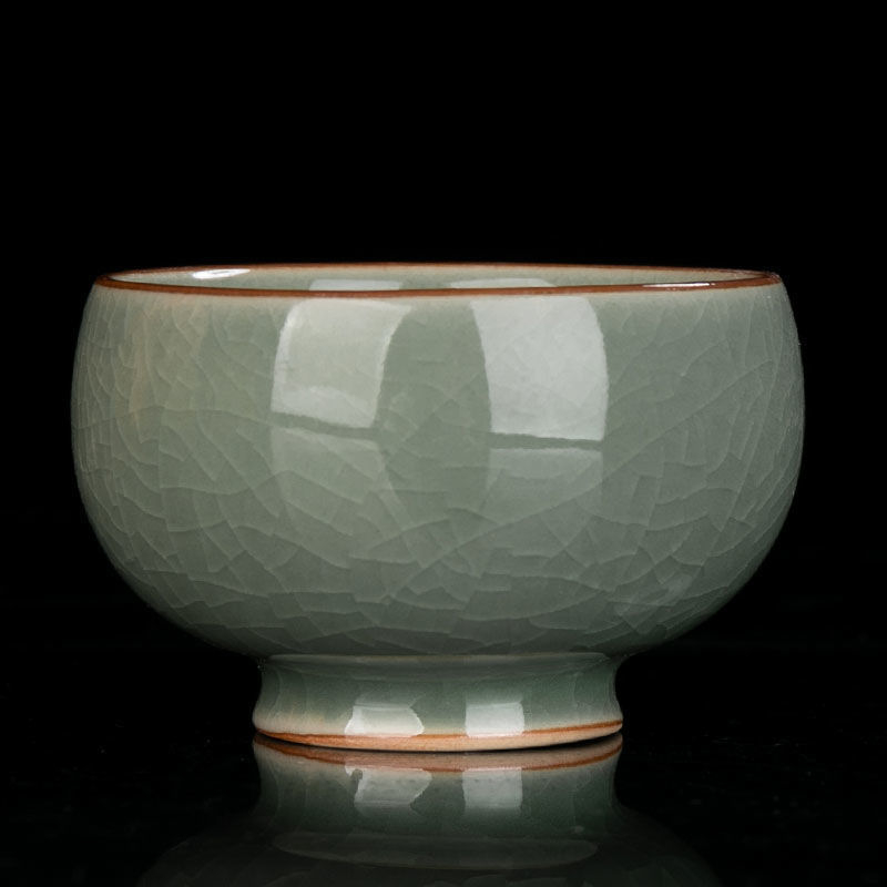 Ruyao ceașcă pentru ceai, ceramic Gongfu cu glazură crăpată, ceașcă personală de degustare a ceaiului