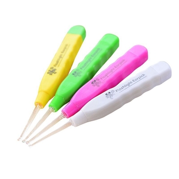 Linguriță de urechi sigură, iluminată, din plastic, pentru uz casnic