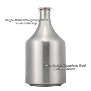 Recipient portabil pentru băuturi alcoolice și butoi de bere, din oțel inoxidabil 304, capacitate 2L