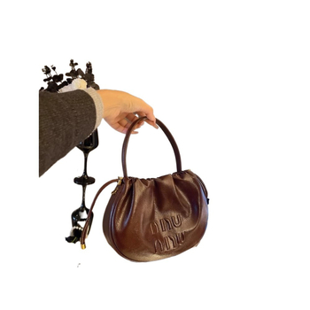 Mini plisirana torbica s uzorkom oblaka i kaišem od lanca za žene – nosi se u ruci ili preko ramena, Dumpling Bag