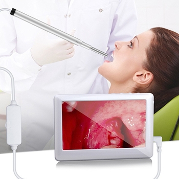Hengshi Beauty Otoscop optic HD de 4,3 inchi cu lingură de urechi de 3,9 mm și display încorporat