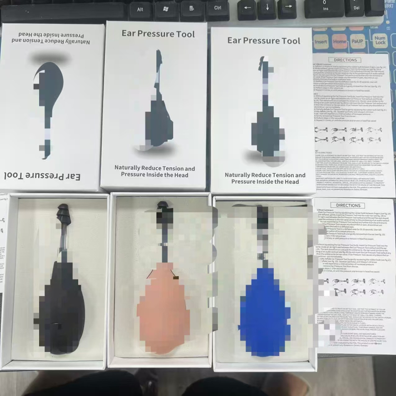 Dispozitiv de presiune pentru urechi, pentru stimularea urechii interne, relaxare naturală contra stresului, instrument de masaj pentru urechi, linguriță din plastic
