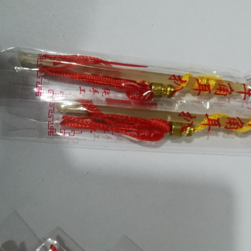 Lingură de urechi din corn natural pentru curățarea urechilor, pentru adulți și copii