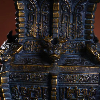 Vas ceramic pentru vin cu model retro de munți și râuri, sticlă goală decorativă pentru vitrină, recipient de vin sigilat pentru uz casnic