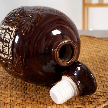 Sticlă ceramică pentru vin pentru învechire, borcan vid de stocare, sticlă de vin goală, 1kg, 2kg, 3kg, 5kg, 10kg
