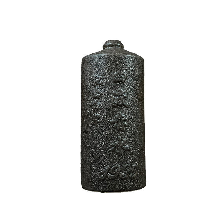 Sticlă ceramică pentru vin, sigilată, cu text embosat vintage, decor pentru casă