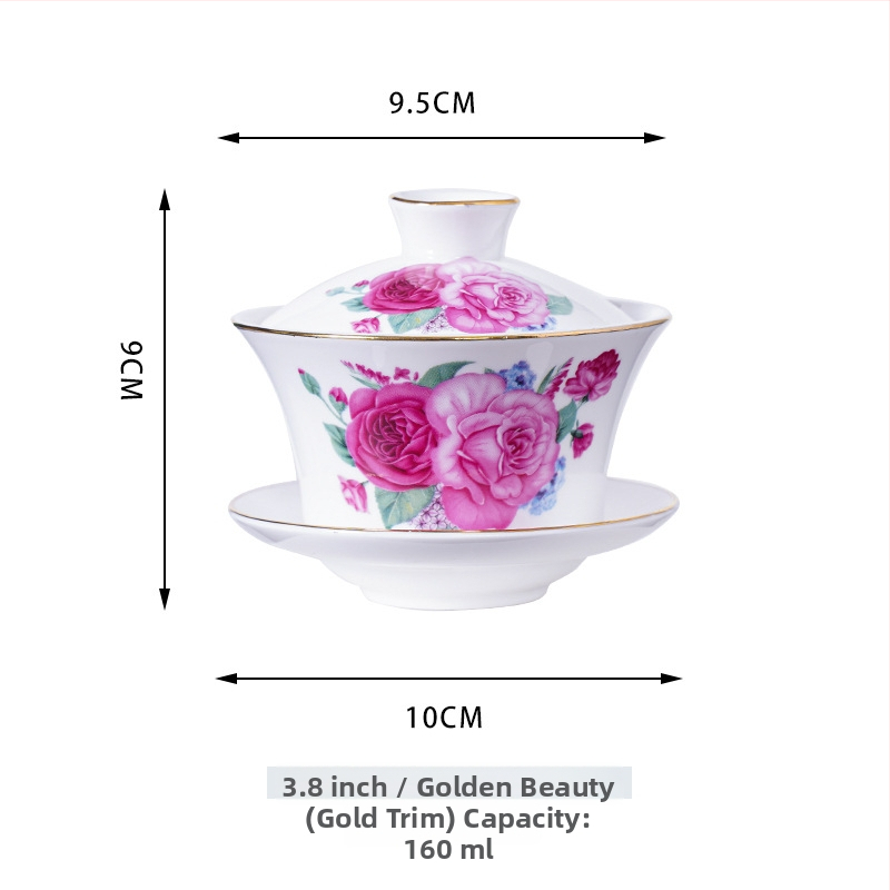 Gaiwan keramický na čaj so žltými dračíkmi Shuanglong, veľký modro-biely porcelán, trojdielny gaiwan s pokrývkou, možnosť loga