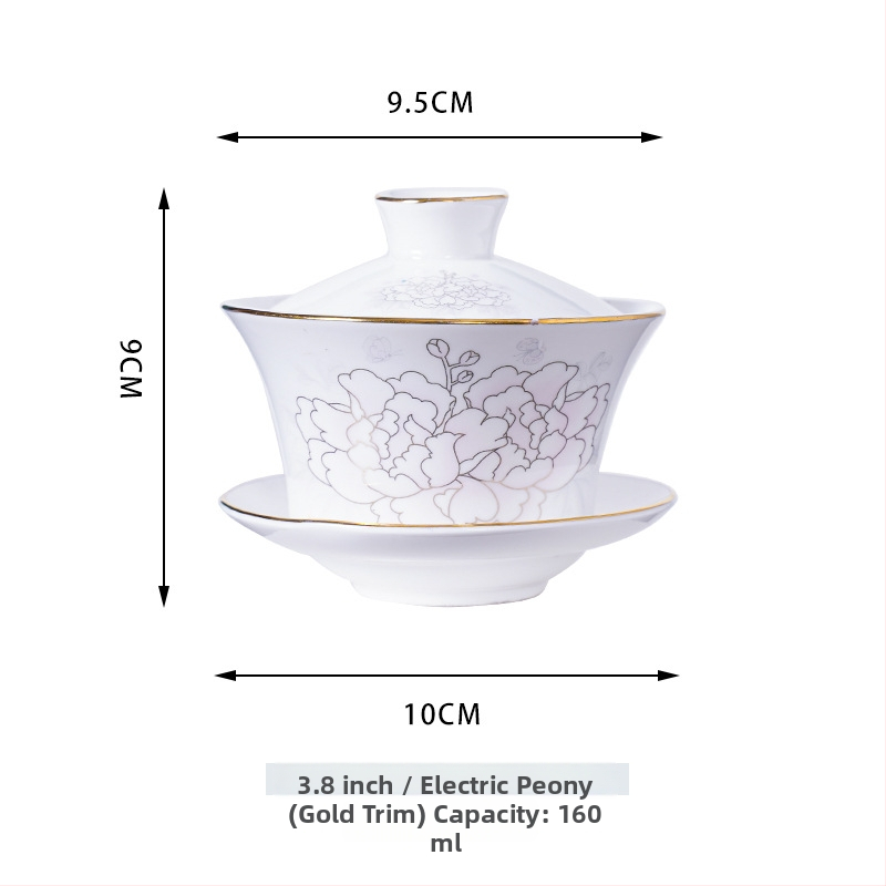 Gaiwan keramický na čaj so žltými dračíkmi Shuanglong, veľký modro-biely porcelán, trojdielny gaiwan s pokrývkou, možnosť loga