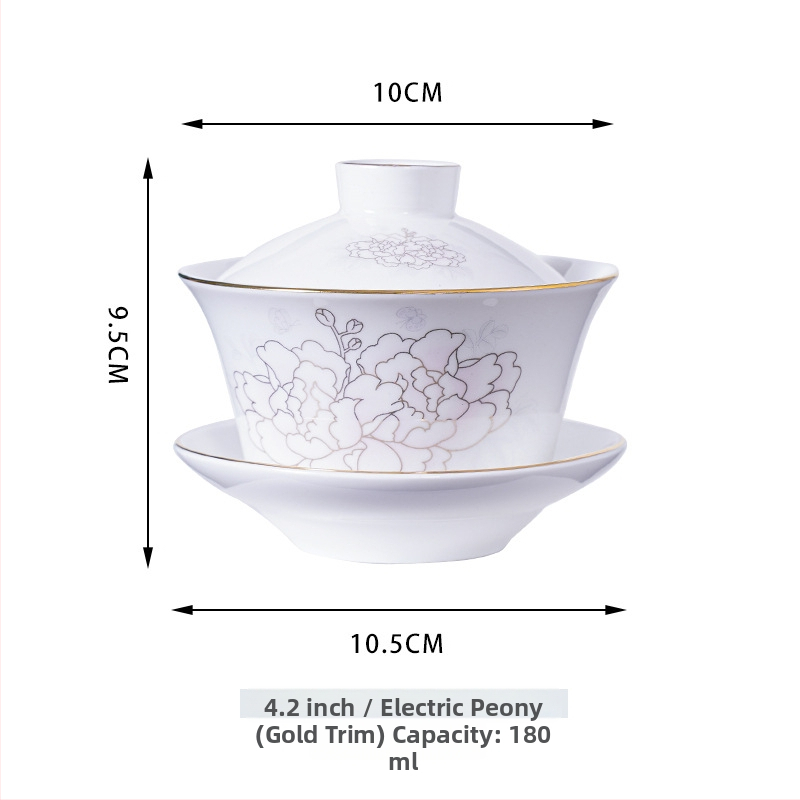 Gaiwan keramický na čaj so žltými dračíkmi Shuanglong, veľký modro-biely porcelán, trojdielny gaiwan s pokrývkou, možnosť loga