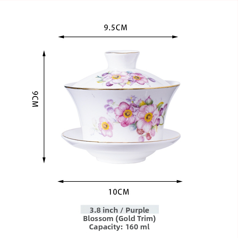 Gaiwan keramický na čaj so žltými dračíkmi Shuanglong, veľký modro-biely porcelán, trojdielny gaiwan s pokrývkou, možnosť loga