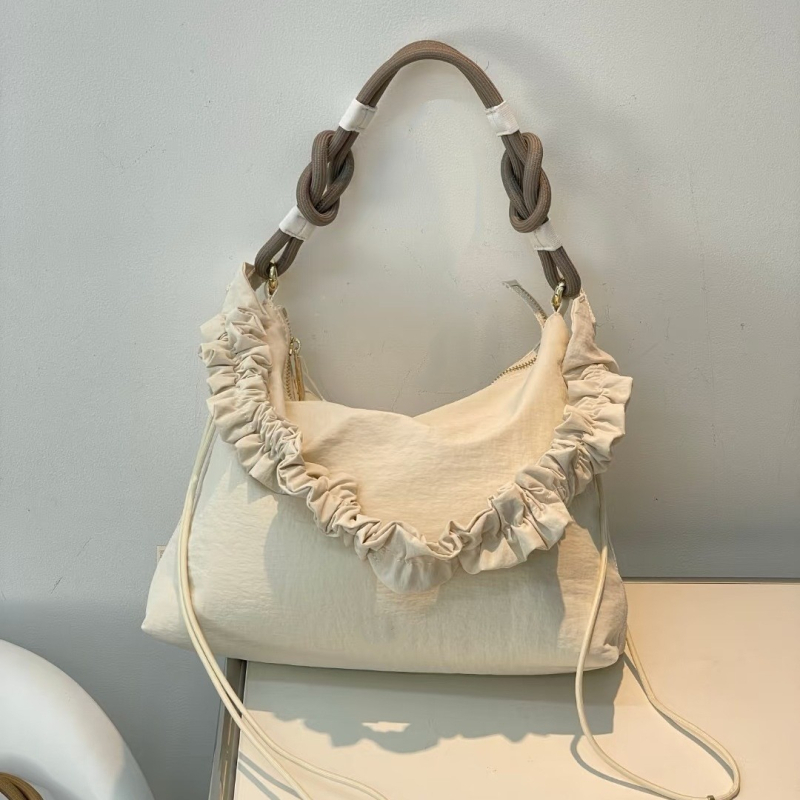 Ženska torbica od najlona s uzorkom oblaka, kapacitet 6,5 L, plisirana, svakodnevna torba za rameno i crossbody
