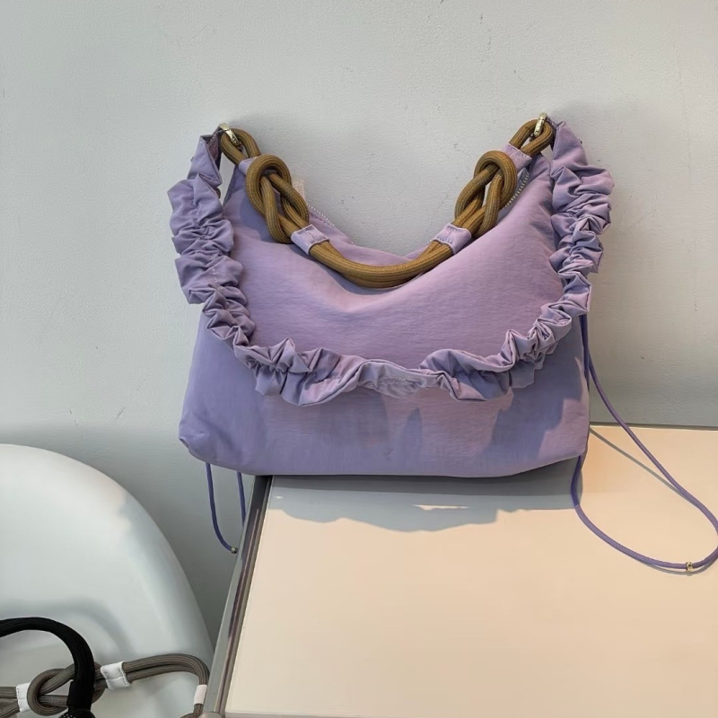 Ženska torbica od najlona s uzorkom oblaka, kapacitet 6,5 L, plisirana, svakodnevna torba za rameno i crossbody