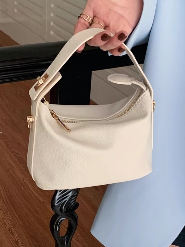 Ženska PU kožna lunch-box torba, mala, s remenom za nošenje preko ramena i crossbody, inspirirana oblacima