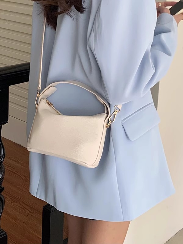 Ženska PU kožna lunch-box torba, mala, s remenom za nošenje preko ramena i crossbody, inspirirana oblacima