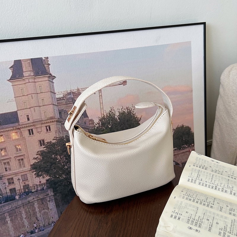Ženska PU kožna lunch-box torba, mala, s remenom za nošenje preko ramena i crossbody, inspirirana oblacima