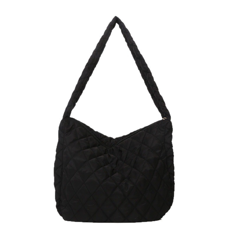 Ženska torba za rame, jesen-zima 2026, plisirana poput oblaka, casual stil, velika kapaciteta, crossbody