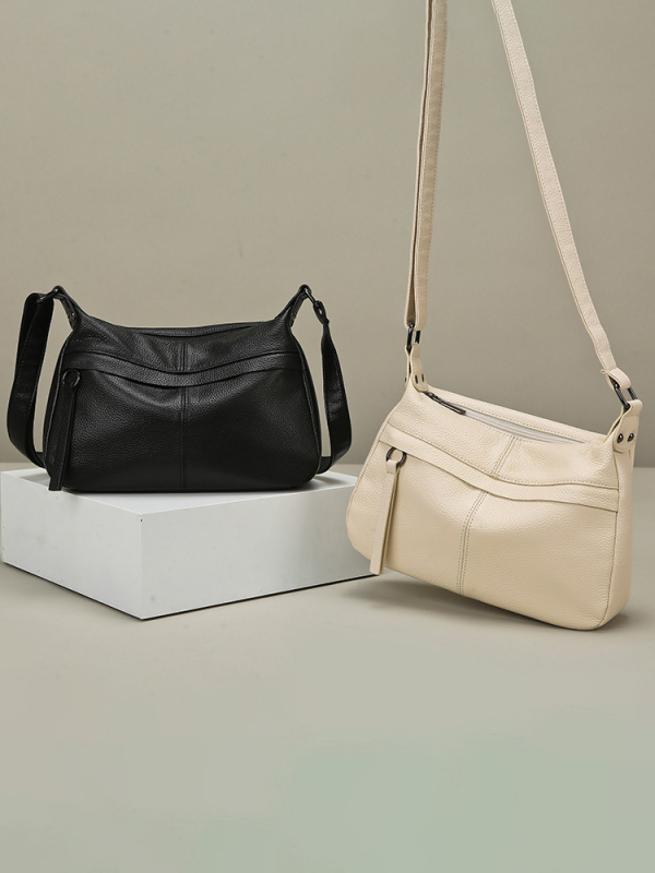 Ženska torbica od prave kože, ramenska i crossbody torba, velika kapaciteta, meka kravlja koža, moda 2026