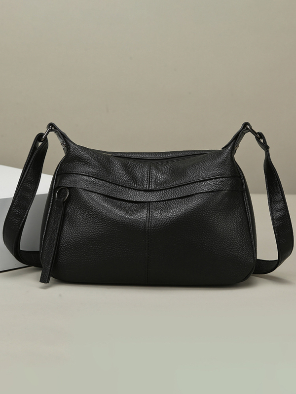 Ženska torbica od prave kože, ramenska i crossbody torba, velika kapaciteta, meka kravlja koža, moda 2026