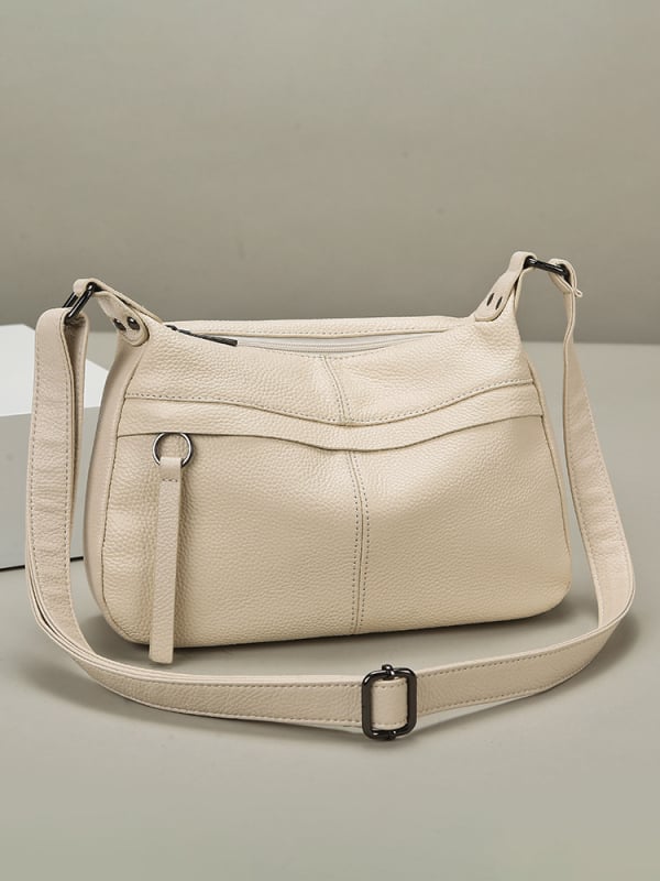 Ženska torbica od prave kože, ramenska i crossbody torba, velika kapaciteta, meka kravlja koža, moda 2026