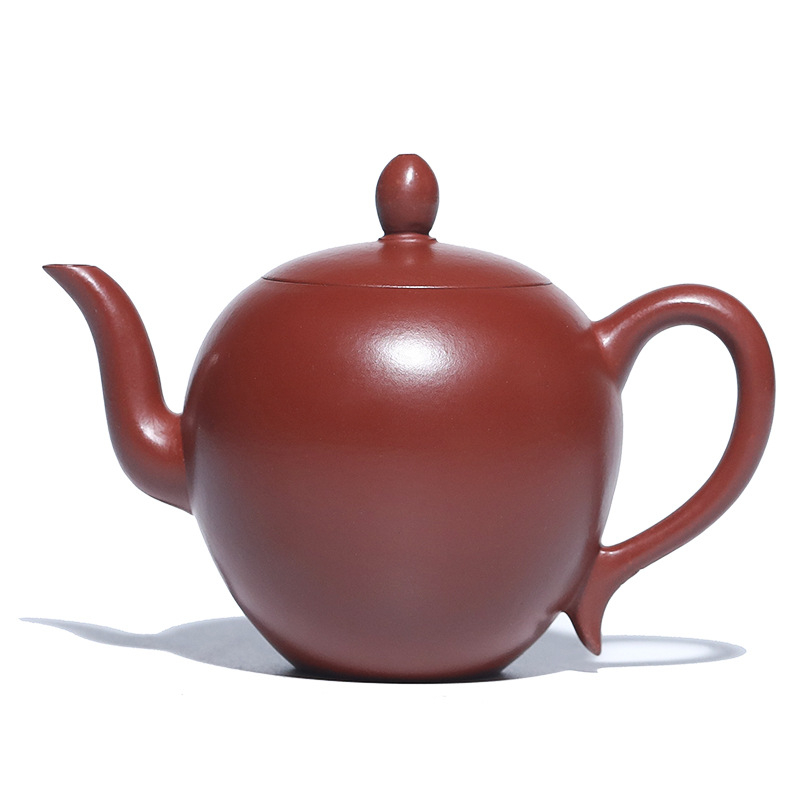 Ceainic Yixing din nisip purpuriu, manufactură manuală, Da Hong Pao Kung Fu, design umăr Meiren