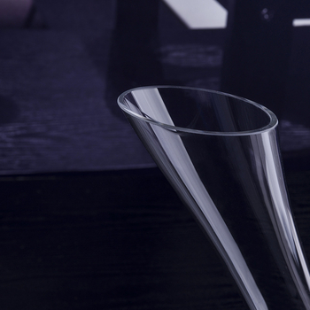 Aerator de vin rapid, design ușor luxos, lampă magică creativă — decantator din sticlă pentru vin roșu cu gură înclinată