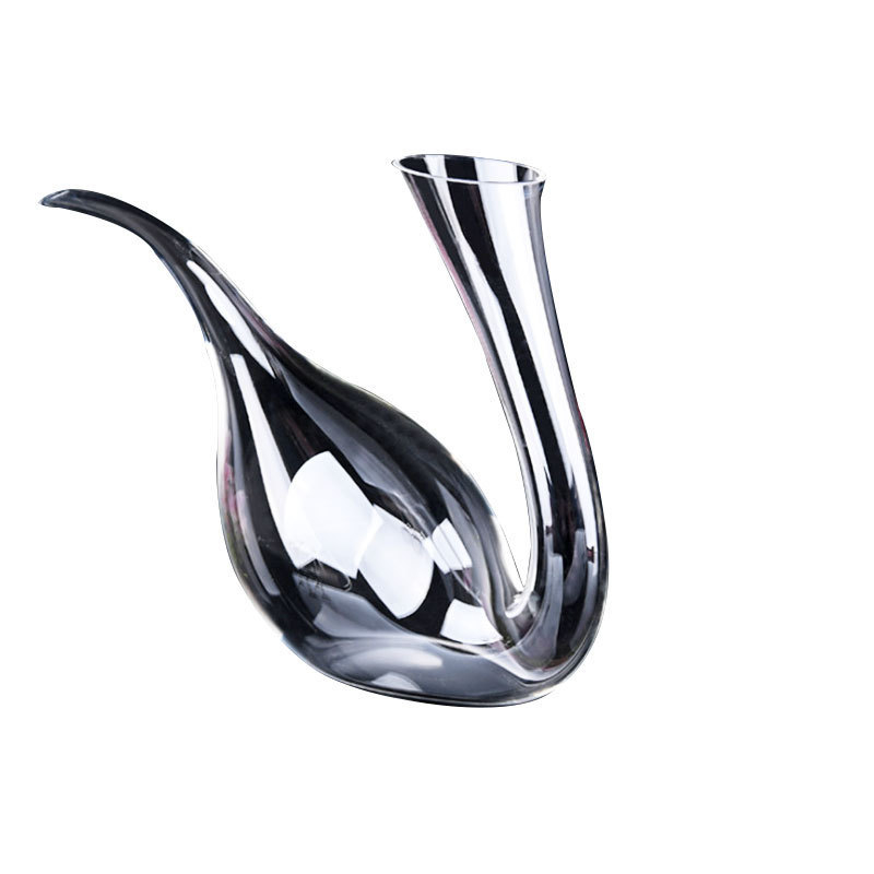 Aerator de vin rapid, design ușor luxos, lampă magică creativă — decantator din sticlă pentru vin roșu cu gură înclinată