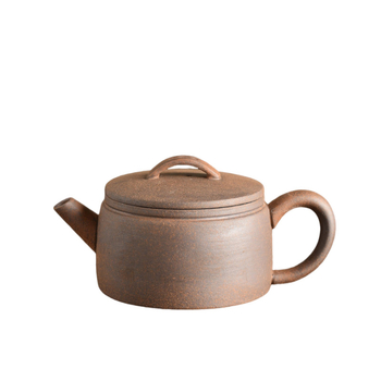 Ceainic ceramic din lut gros, gură mare, mâner drept, set Gongfu pentru ceai