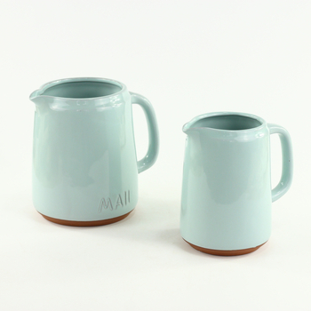Vas ceramic pentru răcire din teracotă roșie — vas mare din ceramică pentru lapte, ceai și băuturi reci