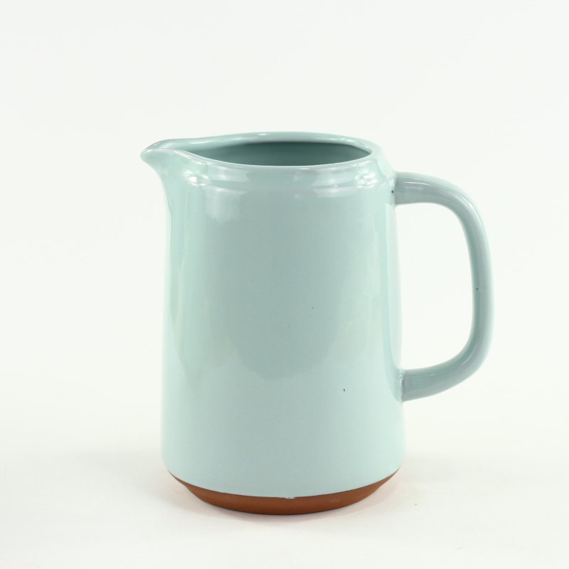 Vas ceramic pentru răcire din teracotă roșie — vas mare din ceramică pentru lapte, ceai și băuturi reci