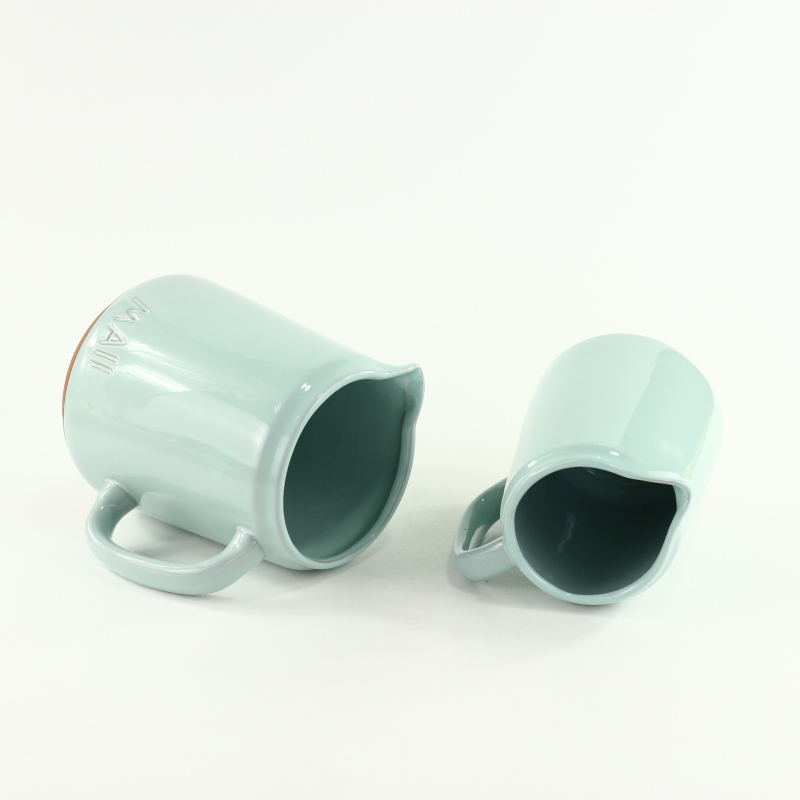 Vas ceramic pentru răcire din teracotă roșie — vas mare din ceramică pentru lapte, ceai și băuturi reci