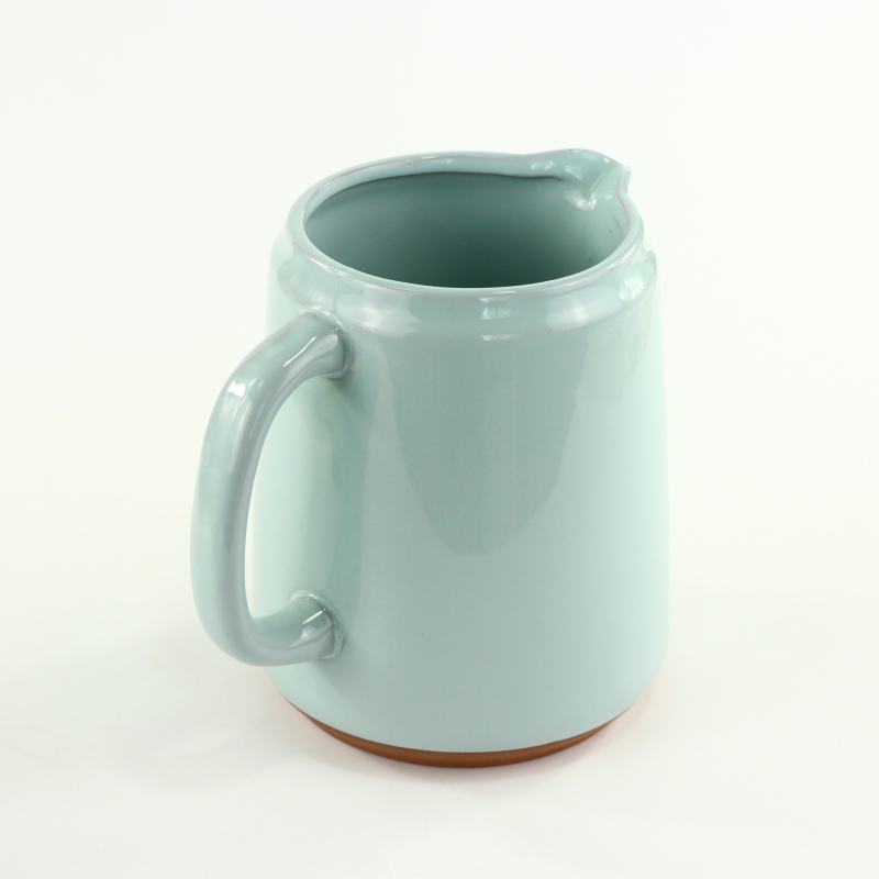Vas ceramic pentru răcire din teracotă roșie — vas mare din ceramică pentru lapte, ceai și băuturi reci