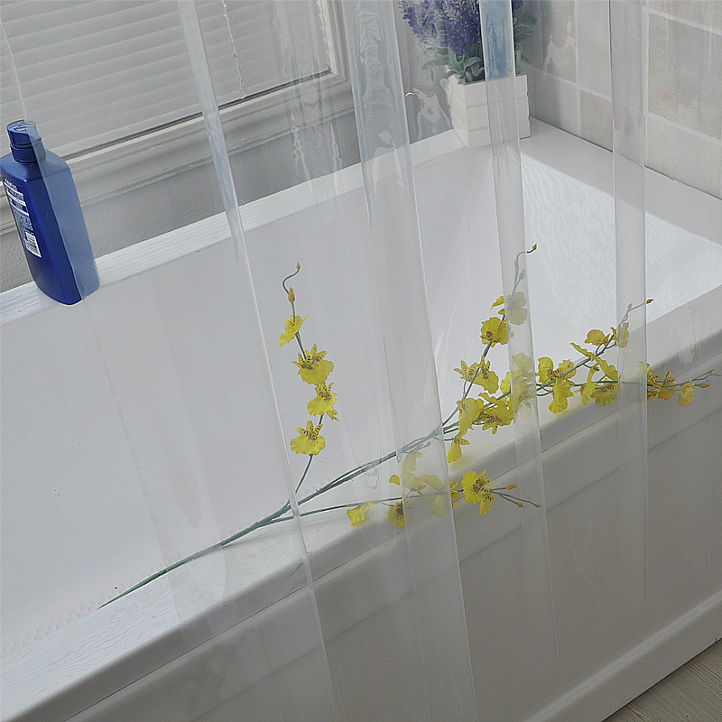 Draperie de duș din PVC transparent, impermeabilă, îngroșată, pentru baie, separator pentru aer condiționat, perdea de spălat auto