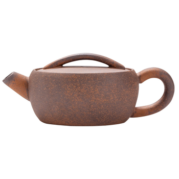 Ceainic din lut purpuriu cu cioc lung, stil Han, set ceramic Kung Fu pentru ceai cu filtru și mâner în stil chinezesc
