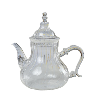 Ceainic din sticlă borosilicat de înaltă rezistență la temperaturi, inspirat de meșteșugul ceramicii antice în stil marocano-arab-turcesc