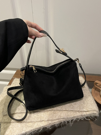 Retro mat torbica za žene, pod pazuh crossbody torba od velura
