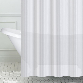 Cortină de duș 3D EVA cu buline, impermeabilă, rezistentă la mucegai, montaj fără găuri, transparentă, îngroșată, pentru baie