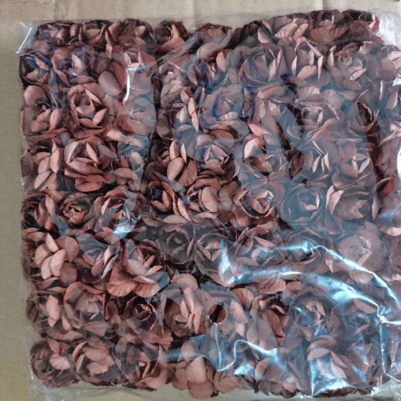 Buchet din flori de hârtie lucrate manual cu azalee, trandafir artificial și bujor; cunună de nuntă, cutie cadou, cutie de bomboane, accesorii pentru DIY