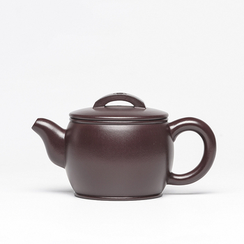 Ceainic Yixing din lut purpuriu cu nisip, realizat manual, ceainic ceramic pentru ceremonia ceaiului