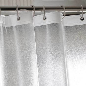 Cortină de duș cu model 3D din mătase, stil nordic minimalist, separare uscat-ud