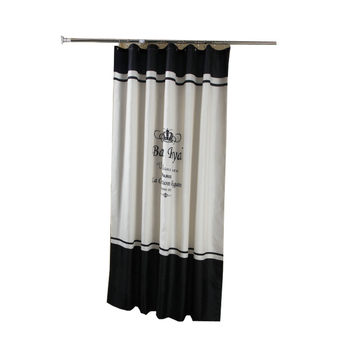 Cortină de duș impermeabilă din poliester, culoare solidă, design simplu și modern pentru baie