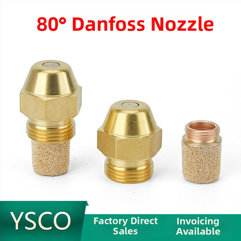 Mosadzová 80° tryska Danfoss pre horák s metanol-dizel palivom a varič na rastlinný olej