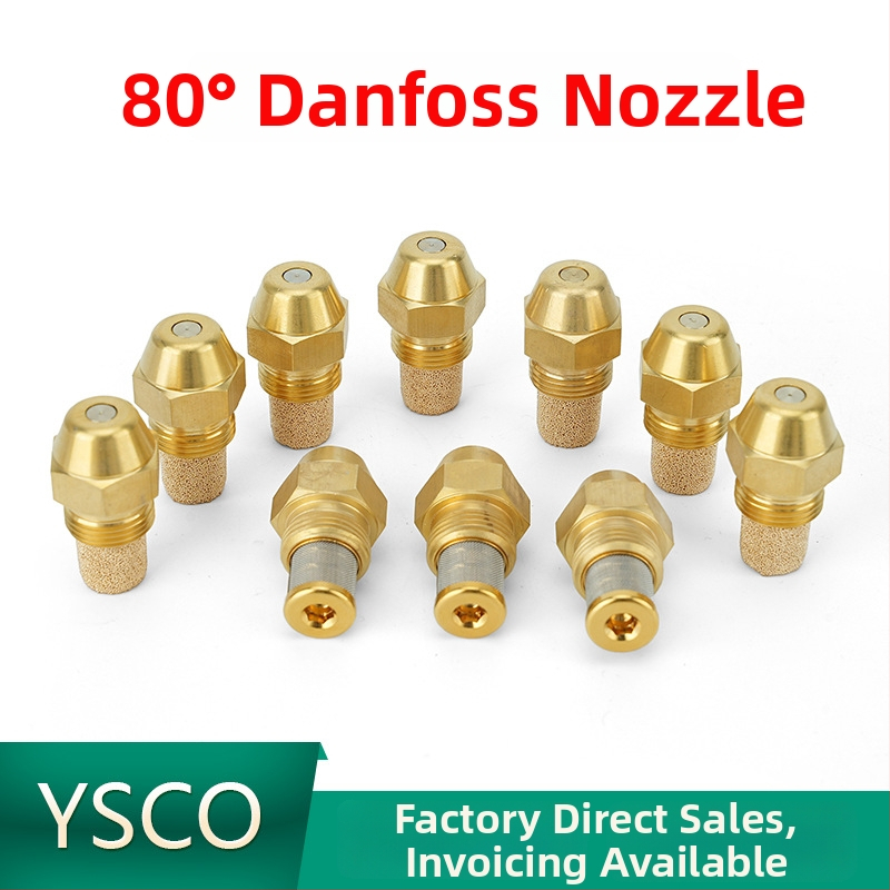 Mosadzová 80° tryska Danfoss pre horák s metanol-dizel palivom a varič na rastlinný olej