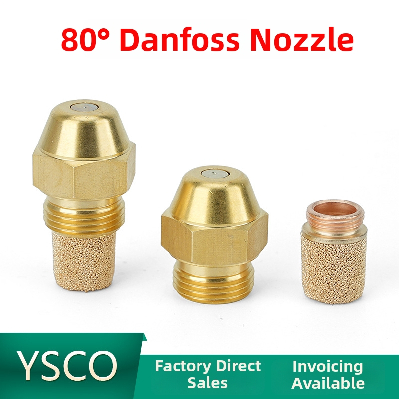 Mosadzová 80° tryska Danfoss pre horák s metanol-dizel palivom a varič na rastlinný olej